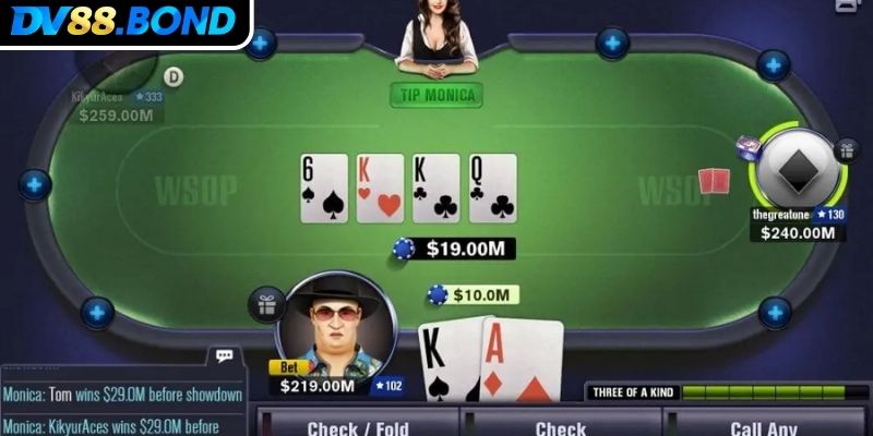 Dream Gaming DV88 Thế Giới Giải Trí Đỉnh Cao Và Thắng Lớn 2 Poker tại sảnh Dream Gaming DV88