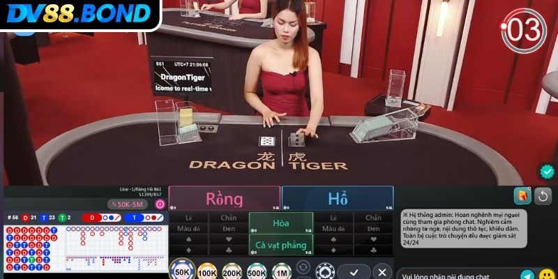 Cách tham gia rồng hổ DV88 chi tiết từng bước