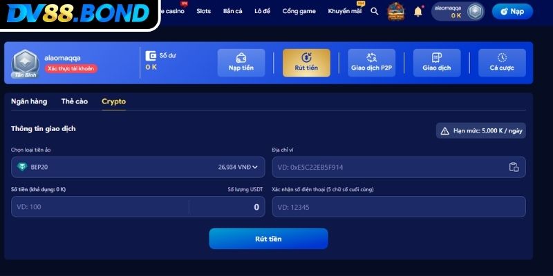 Những thắc mắc phổ biến khi rút tiền DV88 bạn cần biết