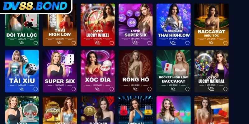 Những trò chơi thú vị tại Via Casino DV88